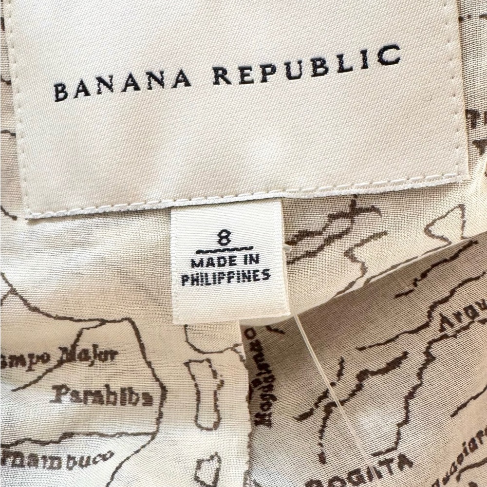 Banana Republic Brown Blazer Linen - Picture 9 of 10